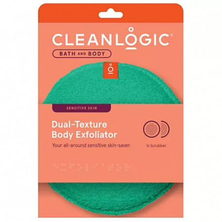 Cleanlogic Bath Body Sensitive Skin Dual Texture Body Exfoliator Emerald