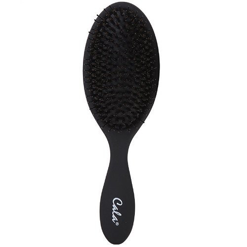 Cala Wet-n-Silky Oval Detangling Hairbrush with Board Bristles - Black