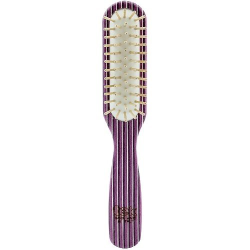 TEK Big Rectangular Kaleidowood Hairbrush Violet