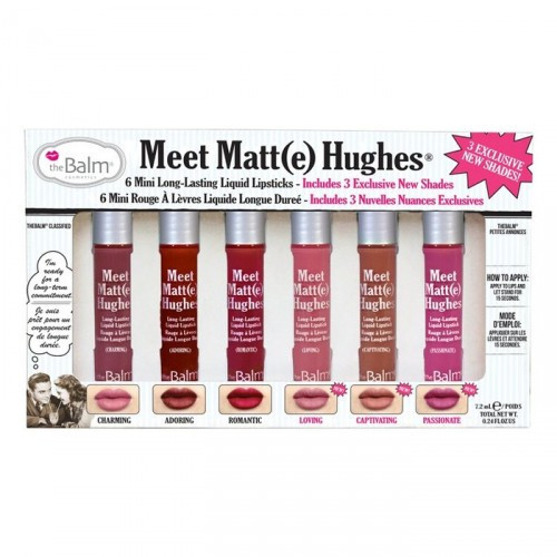 Photos - Lipstick & Lip Gloss theBalm Meet Matt(e) Hughes 6 Mini Long Lasting Liquid Lipsticks Kit Set 1 