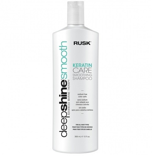 Rusk DeepShine Smooth Keratin Care Smoothing Hair Shampoo 355ml
