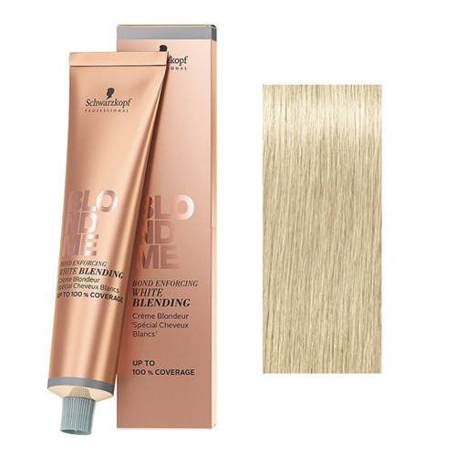 Photos - Hair Dye Schwarzkopf Professional BlondMe Bond Enforcing White Blending Cream Irise 