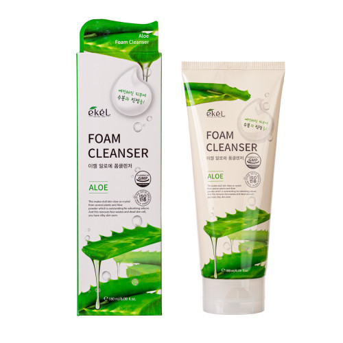 Photos - Facial / Body Cleansing Product Ekel Foam Cleanser Aloe 180ml 