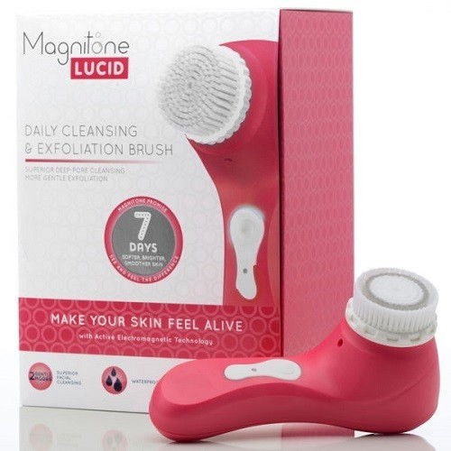 Magnitone London Lucid Facial Brush (Travel Size) Yellow