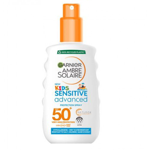 Photos - Cream / Lotion Garnier Ambre Solaire Kids Water Resistant Sun Cream Spray SPF50+ 200ml 