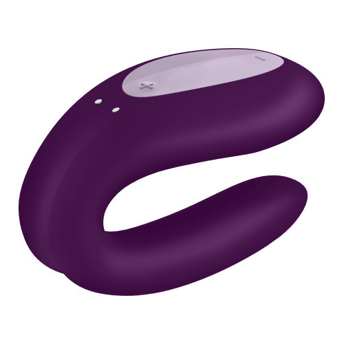 Satisfyer Double Joy Partner Vibrator Purple