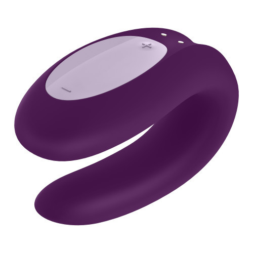 Satisfyer Double Joy Partner Vibrator Purple