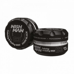 Nishman Coloring & Styling Wax Dark Black C3