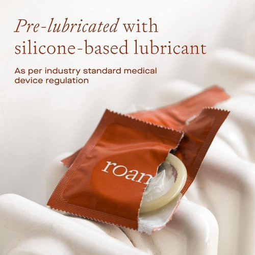 Roam Natural Latex Ultra-Thin Condoms Slim Fit 12 pcs.