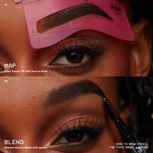 NYX Professional Makeup Zero-to-Brow Eyebrow Stencils Thick