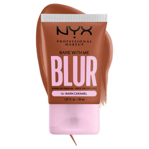 Photos - Foundation & Concealer NYX Professional Makeup Bare With Me Blur Tint Foundation 16 Warm Caramel 