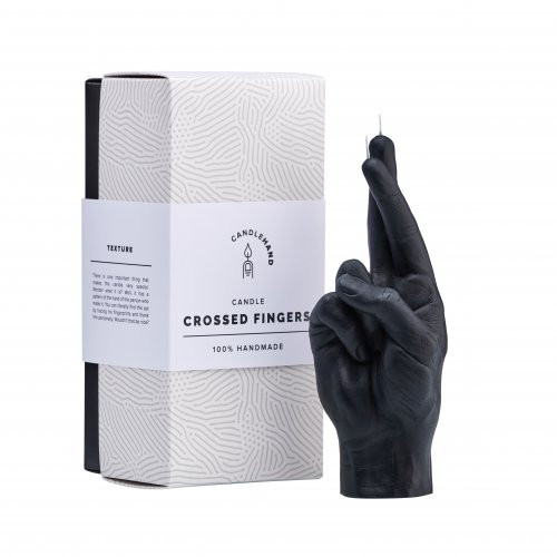 CandleHand Crossed Fingers Candle Green