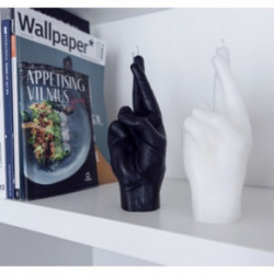 CandleHand Crossed Fingers Candle Green