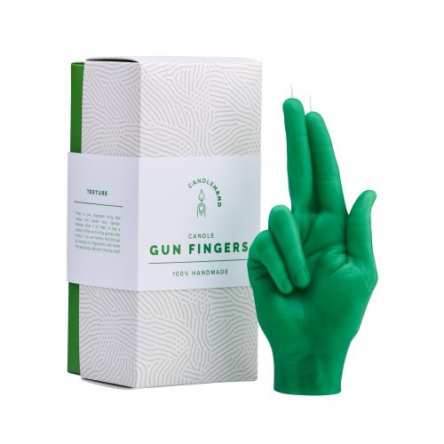 CandleHand Gun Fingers Candle Red