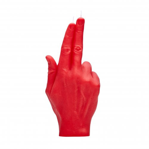 CandleHand Gun Fingers Candle Red