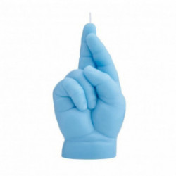 CandleHand Baby Crossed Fingers Candle Pastel Blue