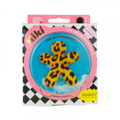 Mr&Mrs Fragrance Niki Vanilla & Patchouli, Brown Fantasy Animalier Car Air Freshener 1 unit