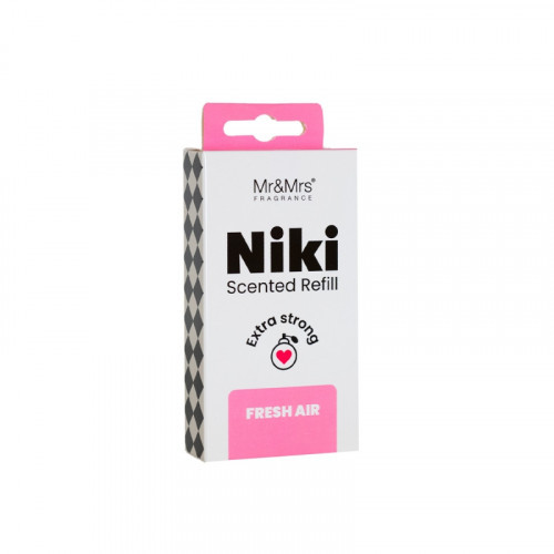 Mr&Mrs Fragrance Niki Fresh Air Frosted Silver Car Air Freshener 1 unit