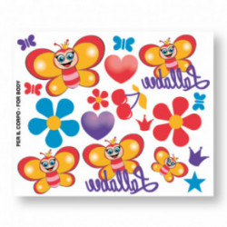 Lallabee Body Tattoos & Nail Stickers for Children Small