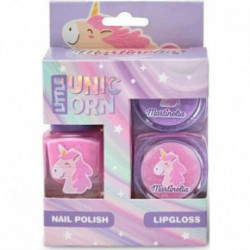 Martinelia Little Unicorn Mini Set Trio Nail Polish Lip Gloss Gift set