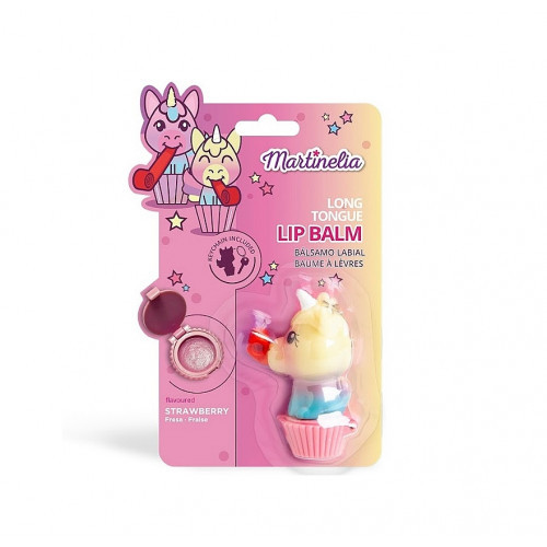 Martinelia Unicorn Long Tongue Kids Lip Balm Strawberry