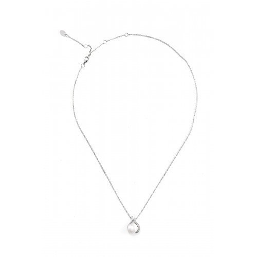 Nilly Silver Necklace With Pearl Pendant (Ag925) KS666484