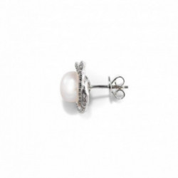 Nilly Silver Earrings With Pearls (Ag925) KS267127