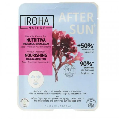 Photos - Facial Mask IROHA Nature Aftersun Sheet Mask Nourishing Algaes Long Lasting Tan 25ml