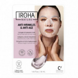 IROHA Cotton Face and Neck Mask with Collagen And Hyaluronic Acid 30ml