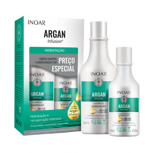 Inoar Argan Hydrating Duo Kit 500ml+250ml