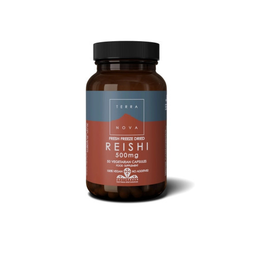 Terranova Freeze Dried Reishi 500mg 50 capsules