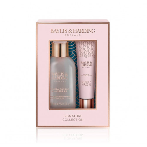 Baylis & Harding Jojoba, Vanilla & Almond Oil Luxury Instant Glam Gift Set 95ml + 12ml