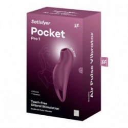 Satisfyer Pocket Pro 1 Double Air Pulse Vibrator Blue