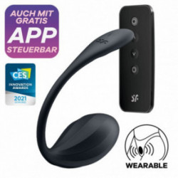 Satisfyer Ribbed Petal Wearable Vibrator Black