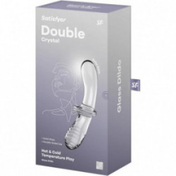 Satisfyer Double Crystal Dildo Transparent