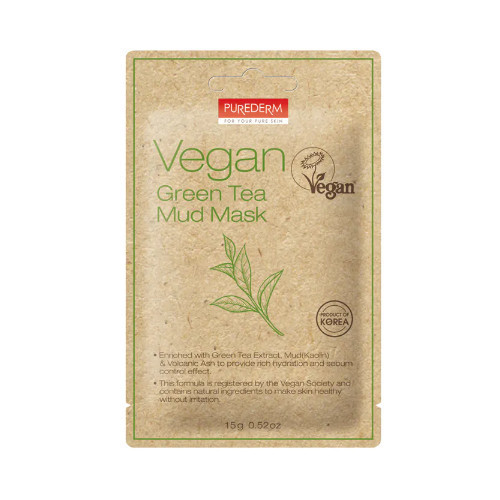 Purederm Vegan Green Tea Mud Mask 15g
