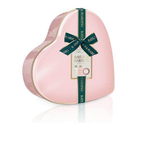 Baylis & Harding Jojoba, Vanilla & Almond Oil Luxury Heart Tin Gift Set