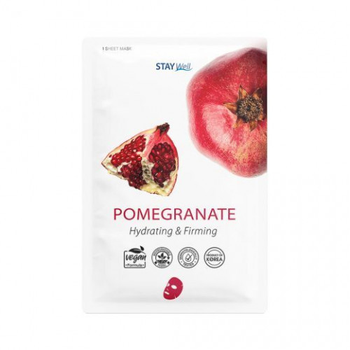 STAY WELL Climate Neutral Nourishing & Brightening Sheet Mask Pomegranate 1 unit
