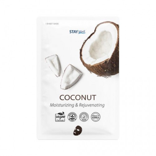 STAY WELL Climate Neutral Moisturizing & Rejuvenating Sheet Mask Coconut 1 unit