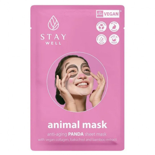 STAY WELL Animal Mask Anti-Aging Panda 1pcs