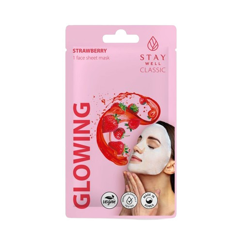 STAY WELL Classic Mask Glowing Strawberry 1 unit