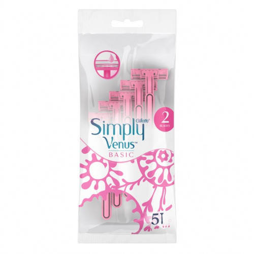 Gillette Simply Venus Basic Razors 5pcs