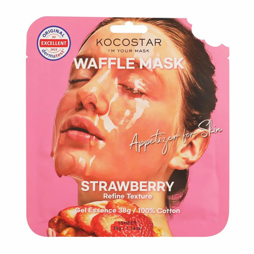 Kocostar Waffle Mask Strawberry 1pcs