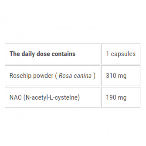 Ecosh N-Acetil L-Cysteine NAC with Rosehip 90 capsules