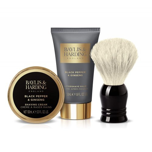 Baylis & Harding Signature Men's Black Pepper & Ginseng Luxury Shave Gift Set