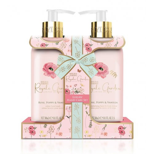 Baylis & Harding Royale Garden Rose, Poppy & Vanilla Luxury Hand Care Gift Set 2x300ml