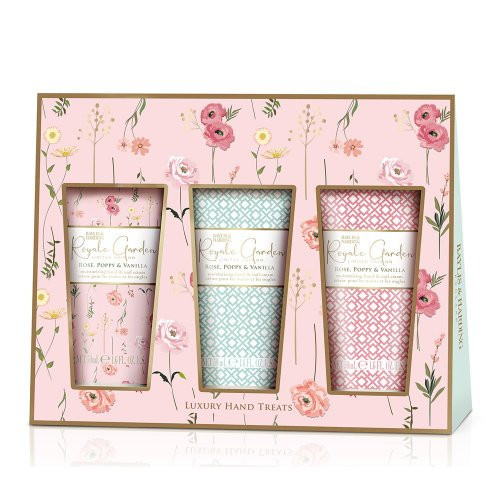 Baylis & Harding Royale Garden Rose, Poppy & Vanilla Luxury Hand Treats Gift Set 3x50ml