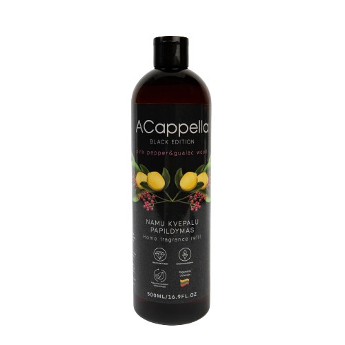 Acappella Black Edition Pink Pepper & Guaiac Wood Refill 500ml