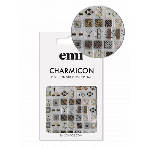 E.Mi Charmicon Silicone Stickers #170 Zipper