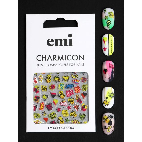 E.Mi Charmicon Silicone Stickers #170 Zipper